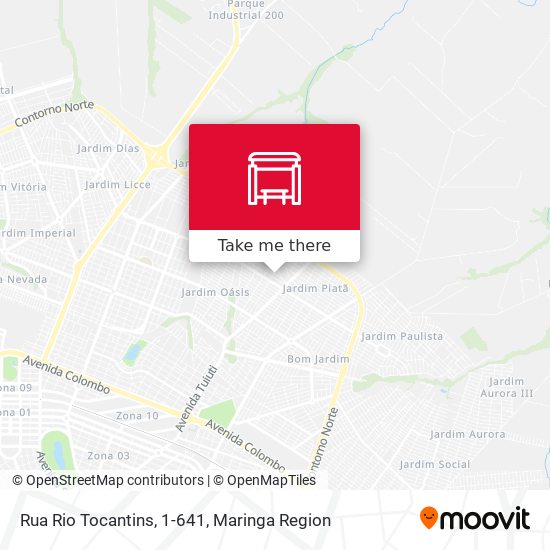 Mapa Rua Rio Tocantins, 1-641