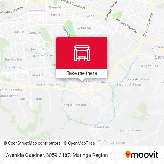 Avenida Guedner, 3059-3187 map
