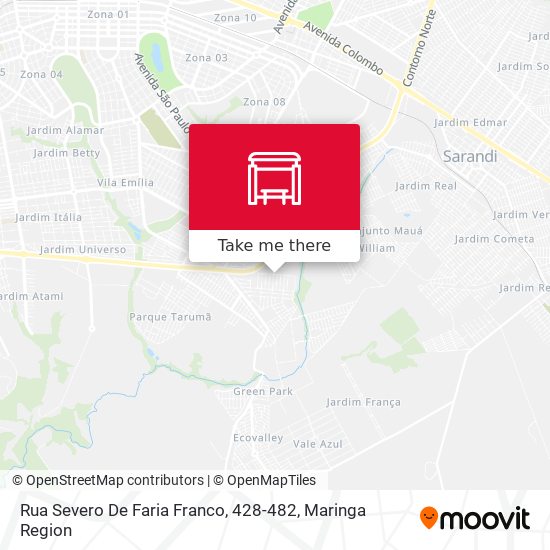 Mapa Rua Severo De Faria Franco, 428-482