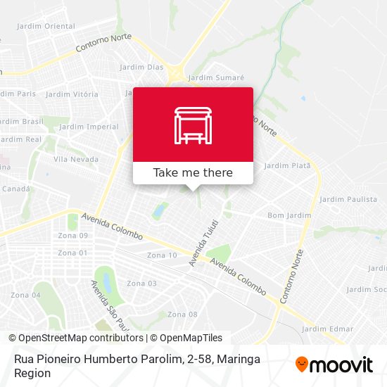 Rua Pioneiro Humberto Parolim, 2-58 map