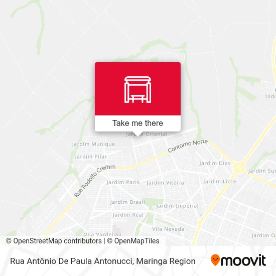 Rua Antônio De Paula Antonucci map