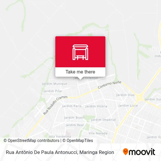Rua Antônio De Paula Antonucci map