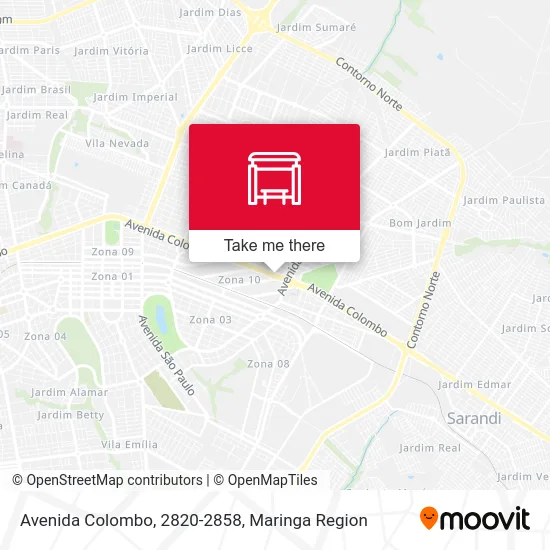 Avenida Colombo, 2820-2858 map