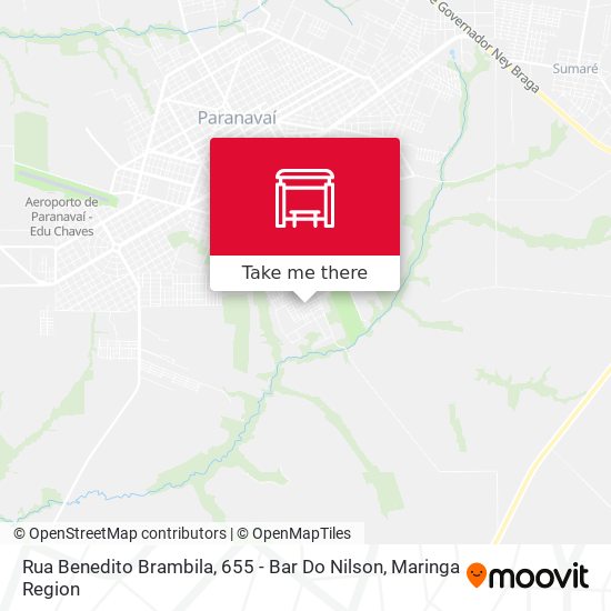 Mapa Rua Benedito Brambila, 655 - Bar Do Nilson