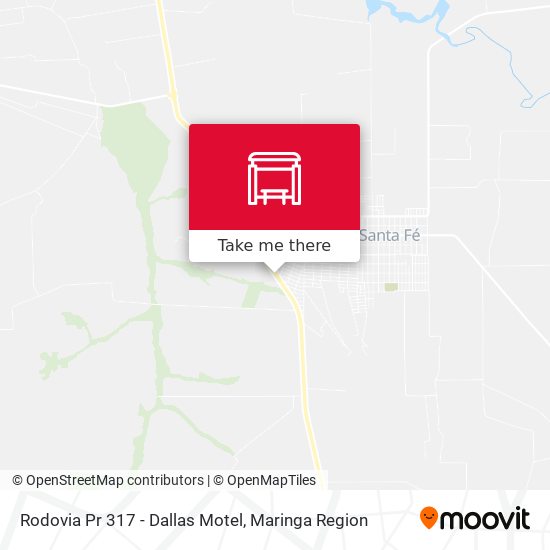 Mapa Rodovia Pr 317  - Dallas Motel