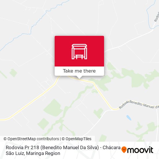 Rodovia Pr 218 (Benedito Manuel Da Silva) - Chácara São Luiz map