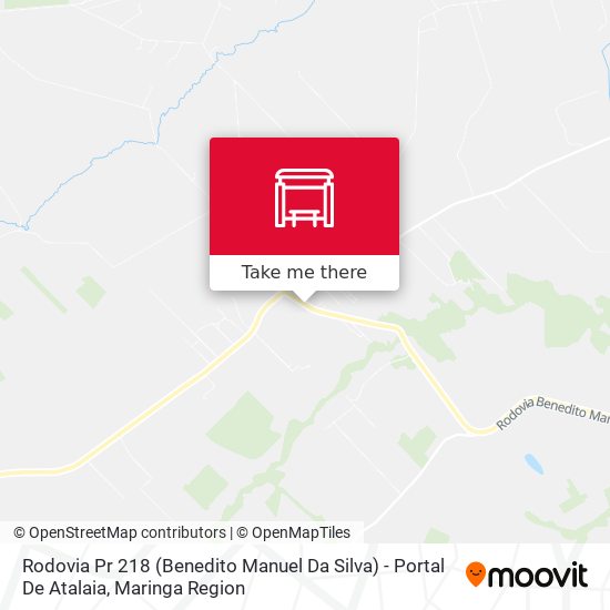 Mapa Rodovia Pr 218 (Benedito Manuel Da Silva) - Portal De Atalaia