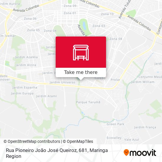 Rua Pioneiro João José Queiroz, 681 map