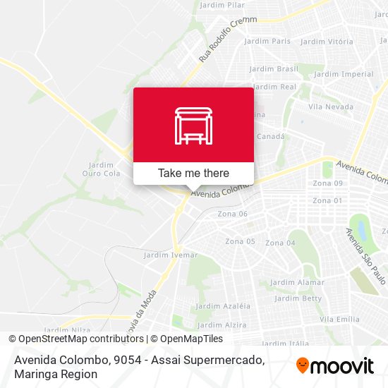 Avenida Colombo, 9054 - Assai Supermercado map