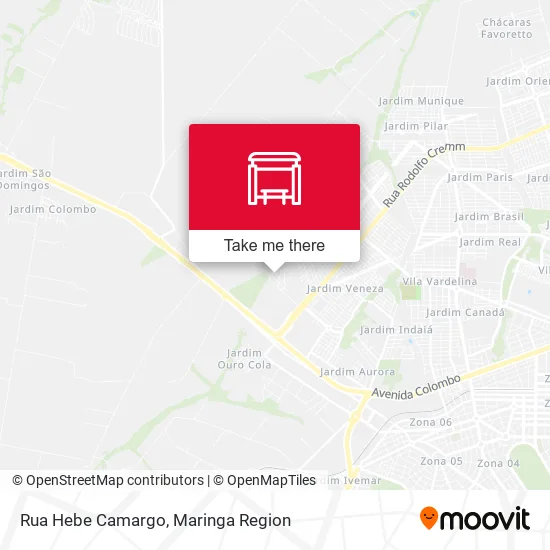 Rua Hebe Camargo map