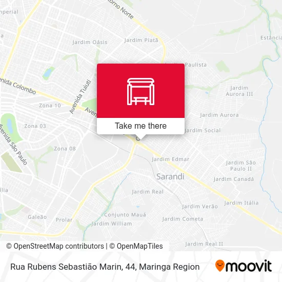 Rua Rubens Sebastião Marin, 44 map