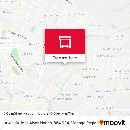 Avenida José Alves Nendo, 864-924 map