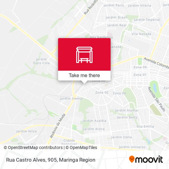 Mapa Rua Castro Alves, 905