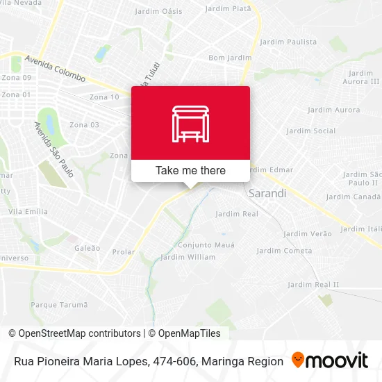 Rua Pioneira Maria Lopes, 474-606 map