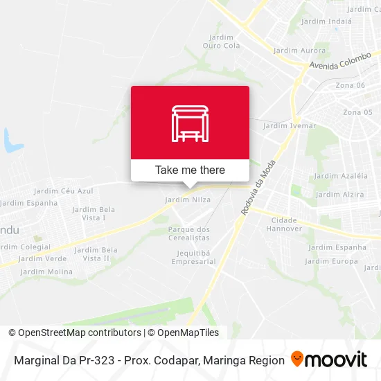 Marginal Da Pr-323 - Prox. Codapar map