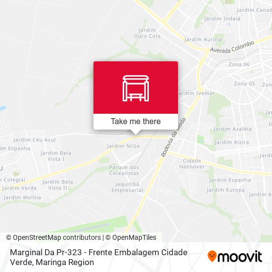 Mapa Marginal Da Pr-323 - Frente Embalagem Cidade Verde