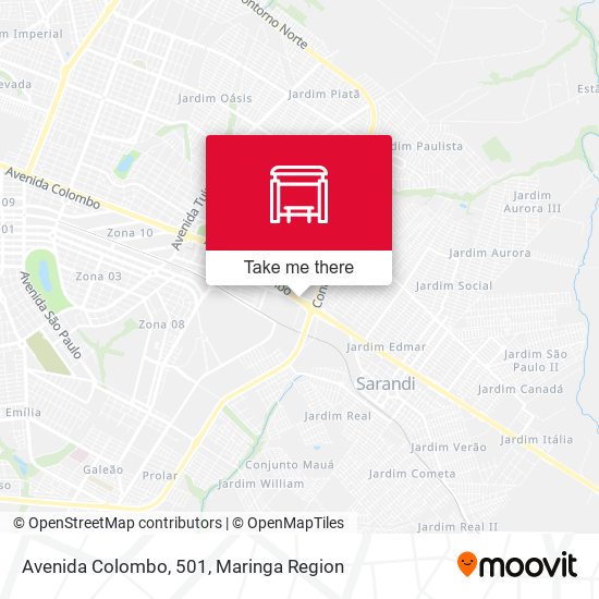 Mapa Avenida Colombo, 501