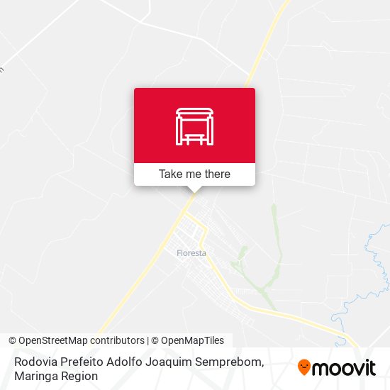 Mapa Rodovia Prefeito Adolfo Joaquim Semprebom