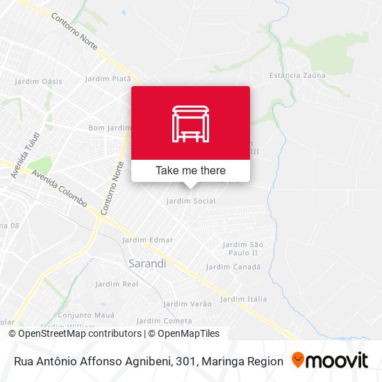 Rua Antônio Affonso Agnibeni, 301 map