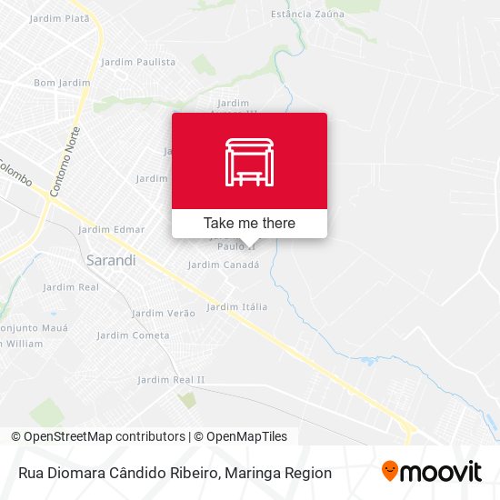 Rua Diomara Cândido Ribeiro map