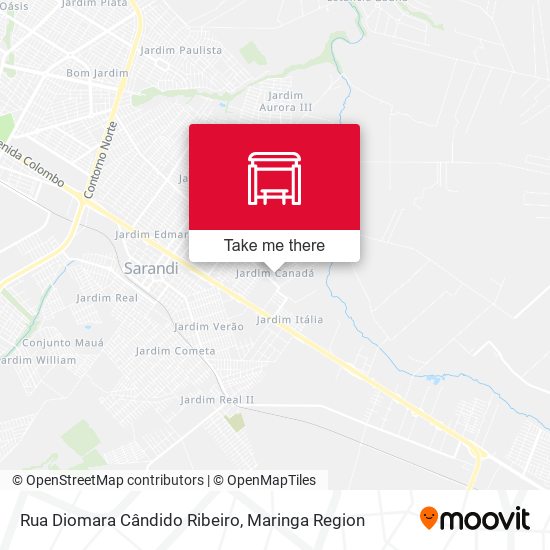 Mapa Rua Diomara Cândido Ribeiro