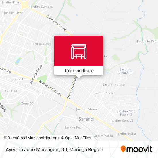 Mapa Avenida João Marangoni, 30