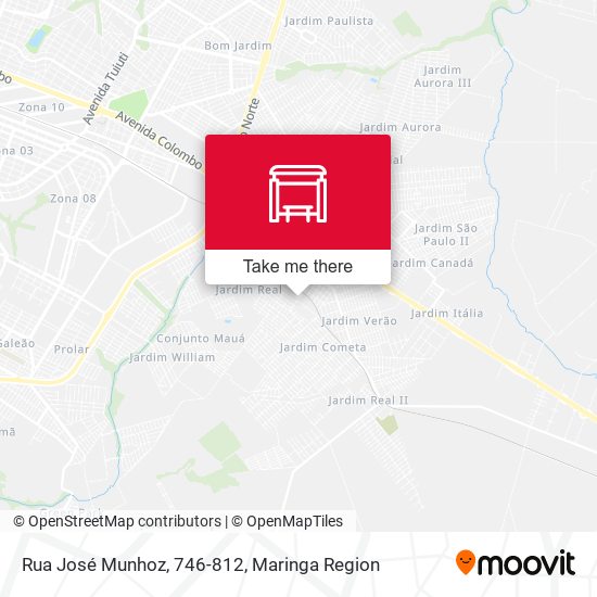 Mapa Rua José Munhoz, 746-812