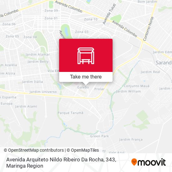 Mapa Avenida Arquiteto Nildo Ribeiro Da Rocha, 343