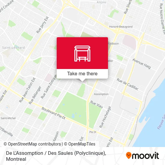 De L'Assomption / Des Saules (Polyclinique) map