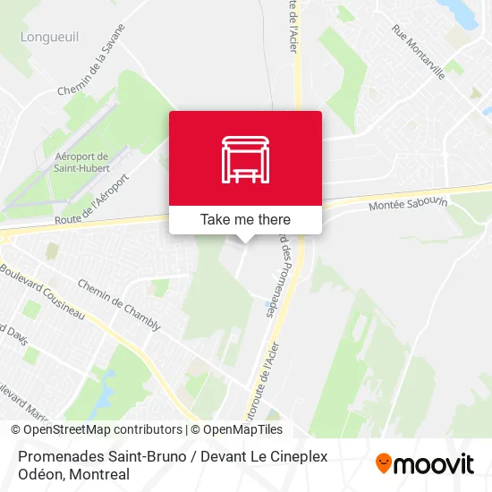 Promenades Saint-Bruno / Devant Le Cineplex Odéon map