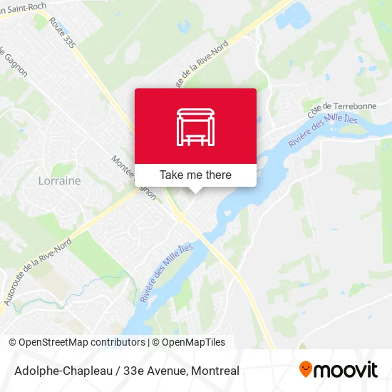Adolphe-Chapleau / 33e Avenue map