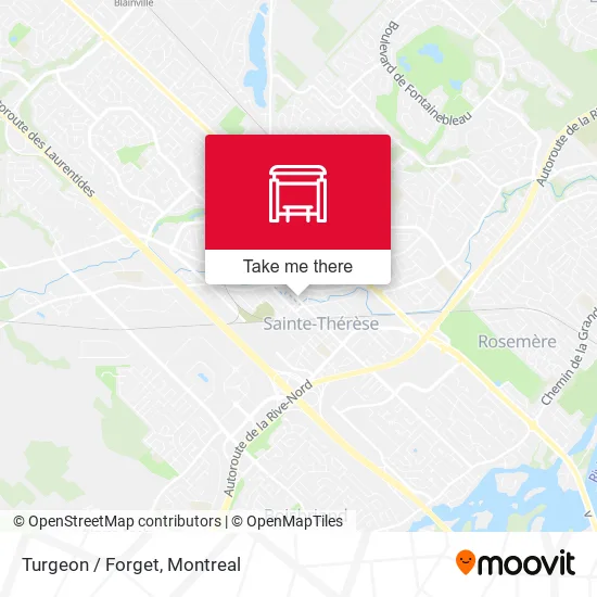 Turgeon / Forget map