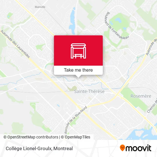 Collège Lionel-Groulx map