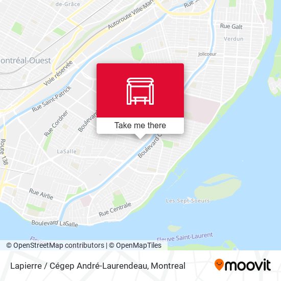 Lapierre / Cégep André-Laurendeau map