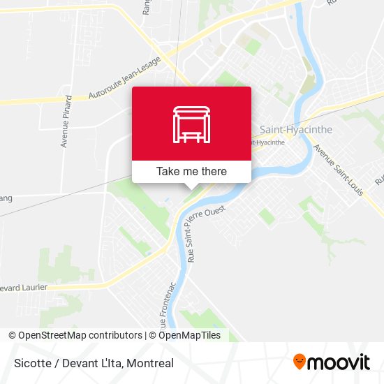 Sicotte / Devant L'Ita map