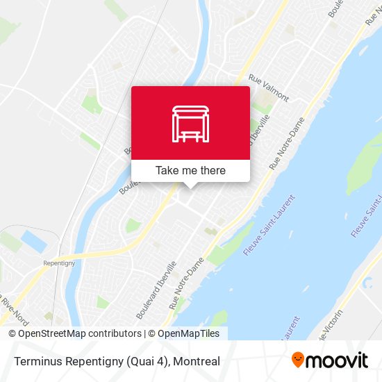 Terminus Repentigny (Quai 4) map