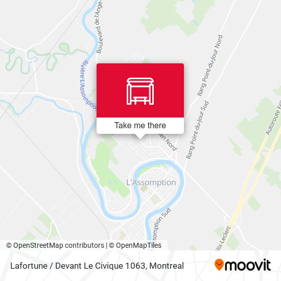 Lafortune / Devant Le Civique 1063 map