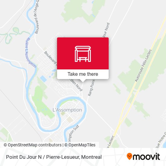 Point Du Jour N / Pierre-Lesueur map