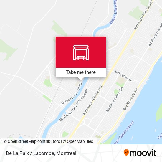 De La Paix / Lacombe map