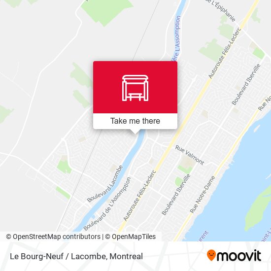 Le Bourg-Neuf / Lacombe map
