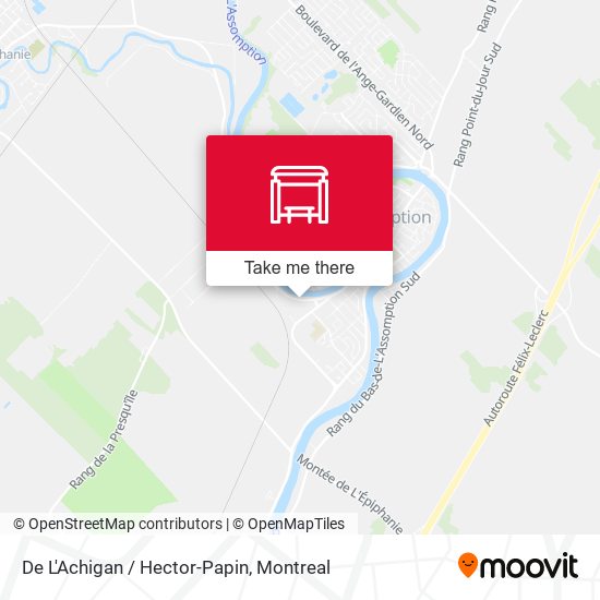 De L'Achigan / Hector-Papin map