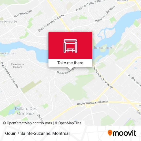 Gouin / Sainte-Suzanne map