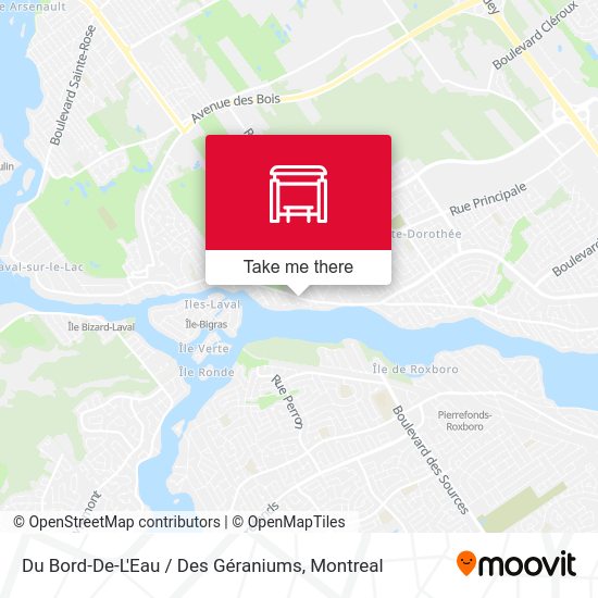 Du Bord-De-L'Eau / Des Géraniums map