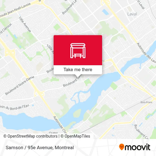 Samson / 95e Avenue map