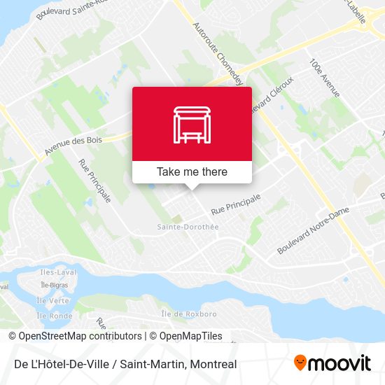 De L'Hôtel-De-Ville / Saint-Martin map