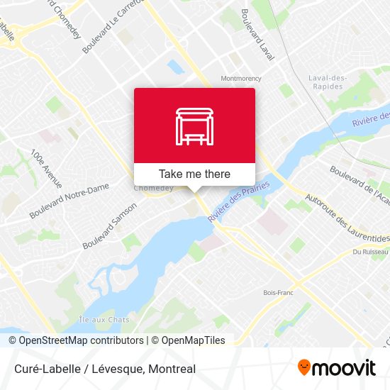 Curé-Labelle / Lévesque map