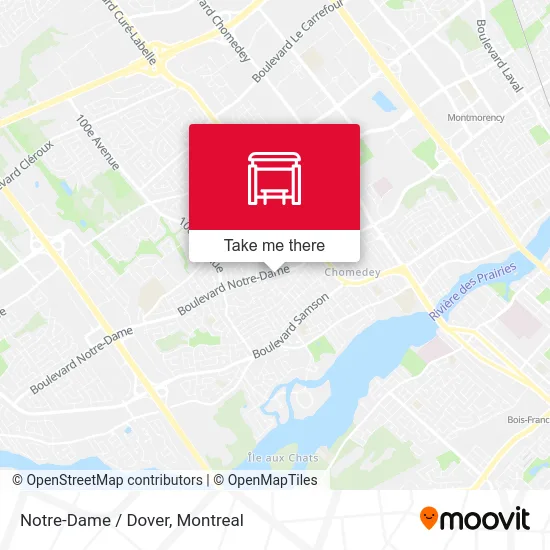 Notre-Dame / Dover map