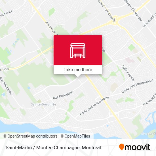 Saint-Martin / Montée Champagne map