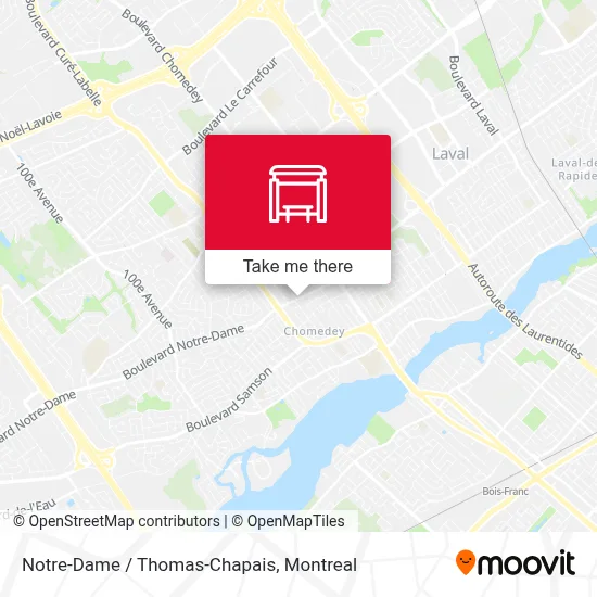 Notre-Dame / Thomas-Chapais map