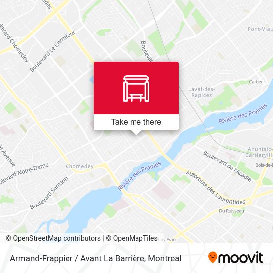 Armand-Frappier / Avant La Barrière map
